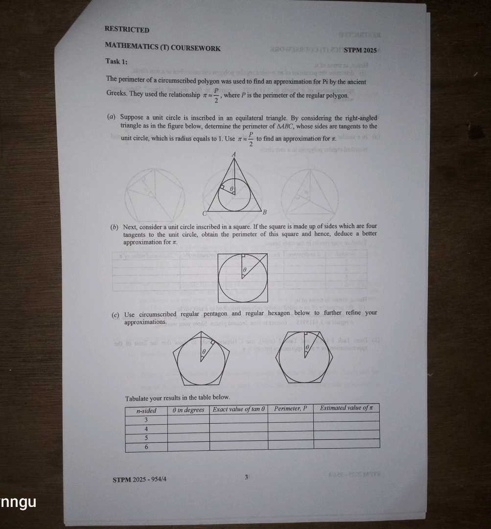 Stpm Math T Coursework Methodology Example RESTRICTED MATHEMATICS (T) COURSEWORK STPM | StudyX