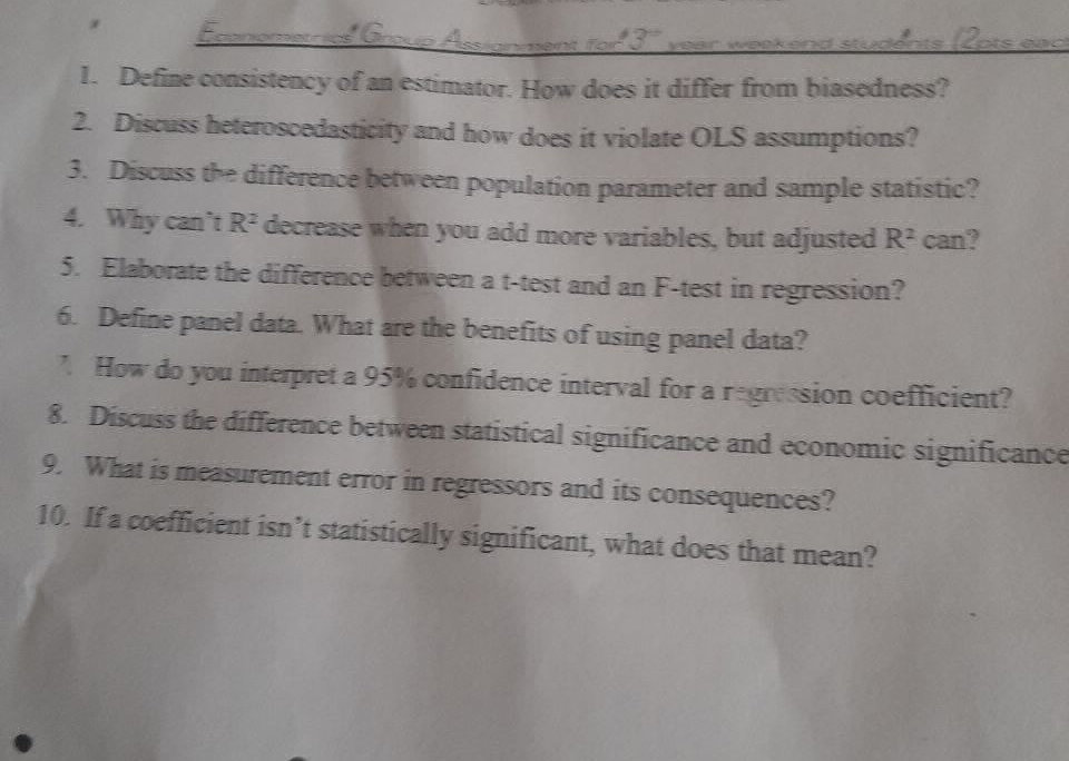 Discuss the difference between statistical