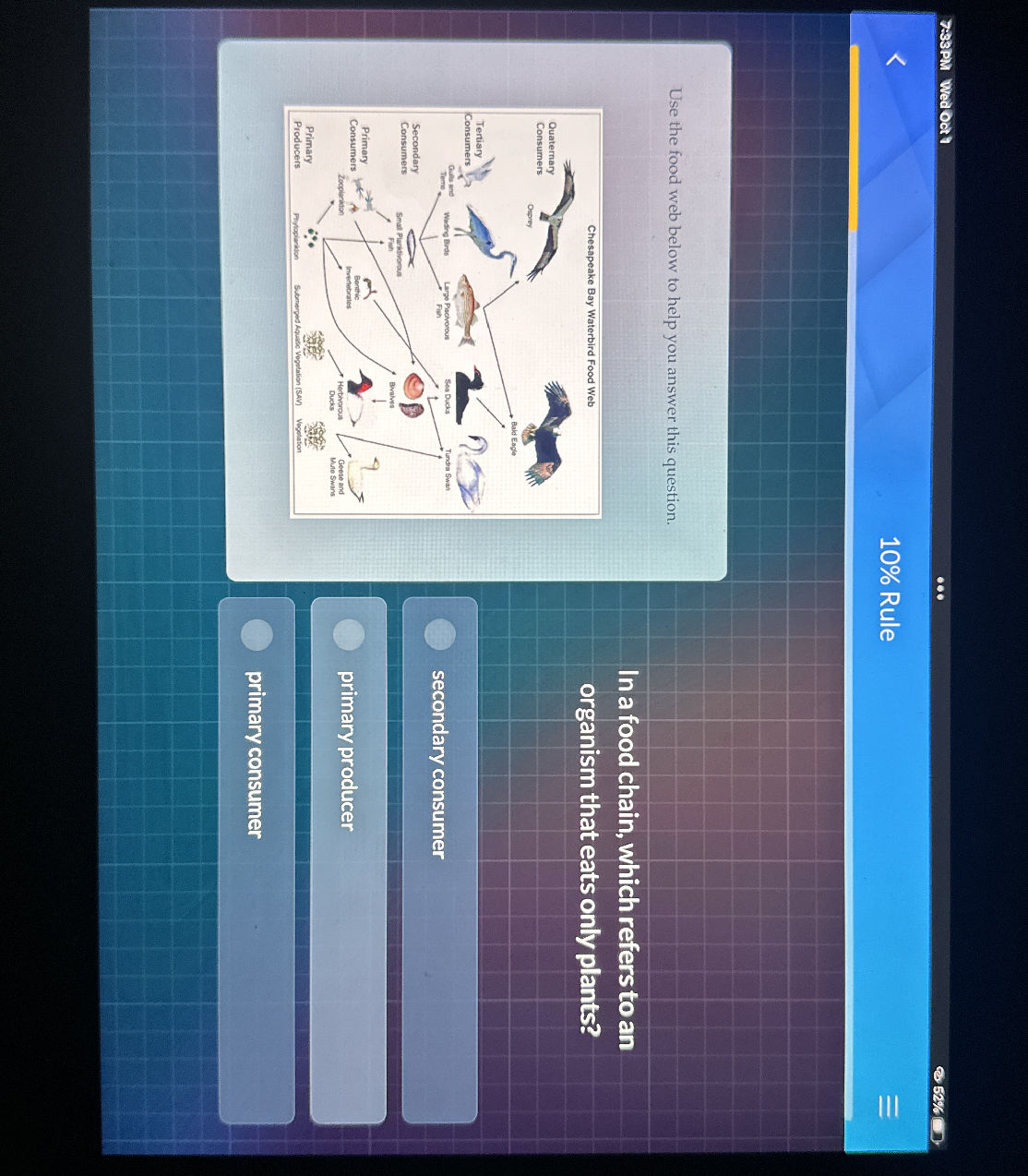 Use the food web below to help you answer | StudyX