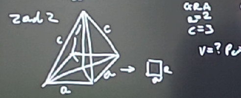 Zad 2 [Diagram of a square pyramid with | StudyX