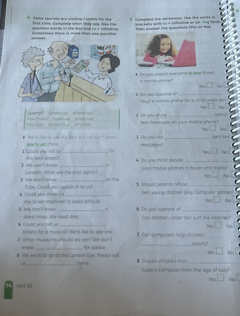 Complete the sentences. Use the verbs in | StudyX