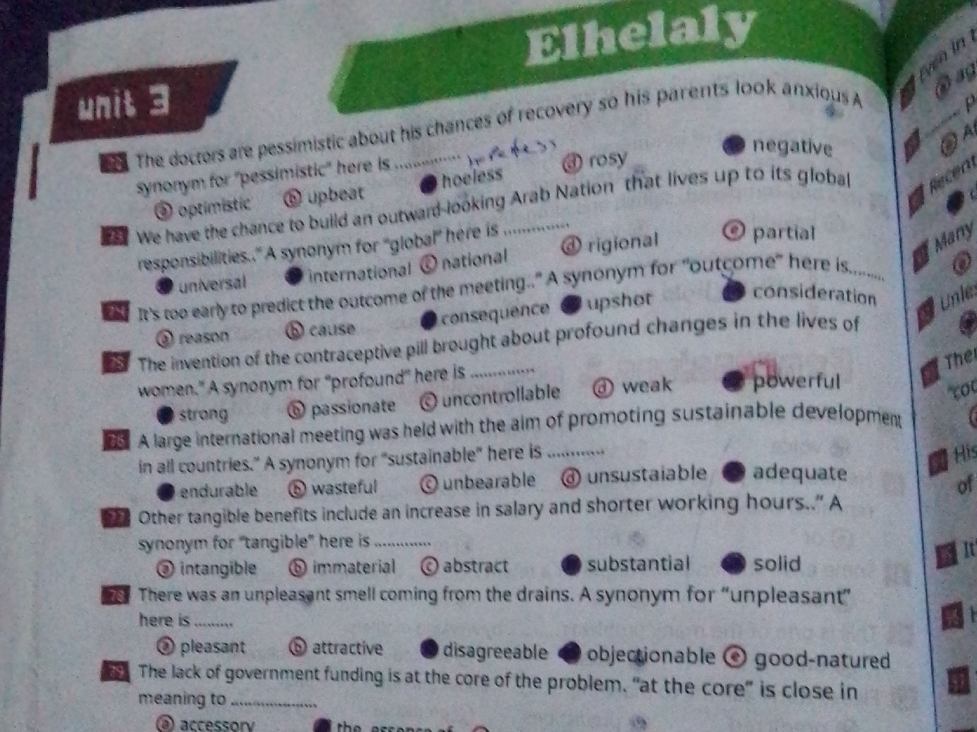 There was an unpleasant smell coming from | StudyX