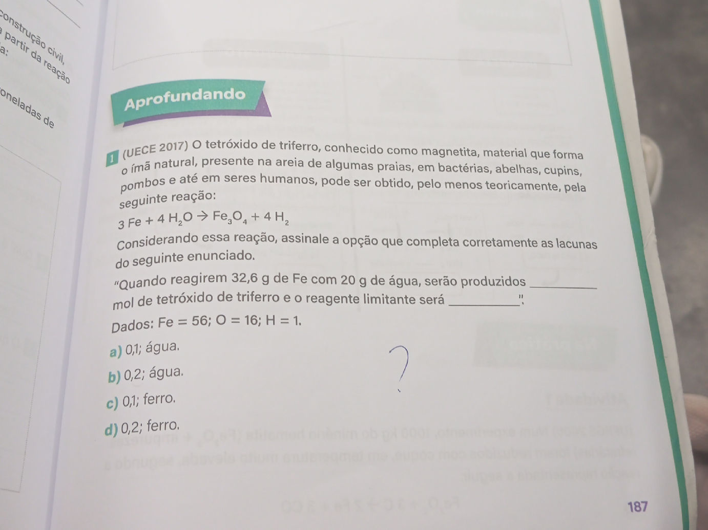 O tetróxido de triferro, conhecido como
