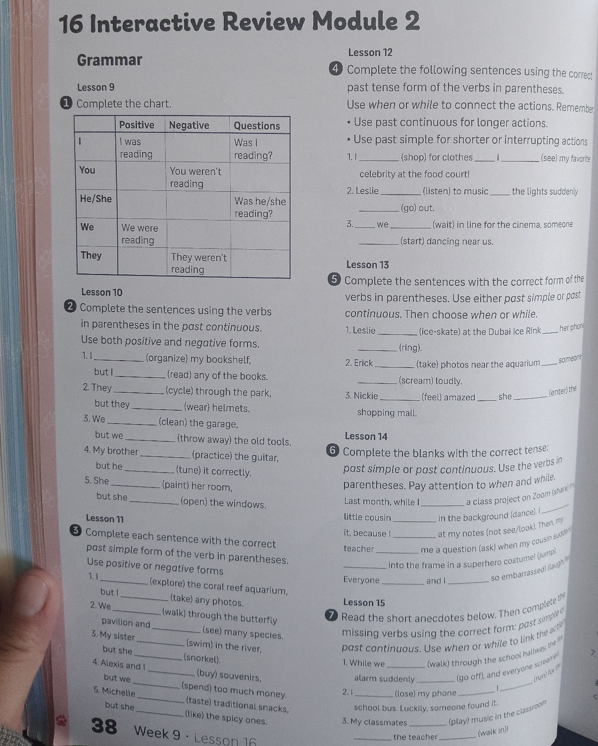 Lesson 9 1 Complete the chart. | | Positive | StudyX