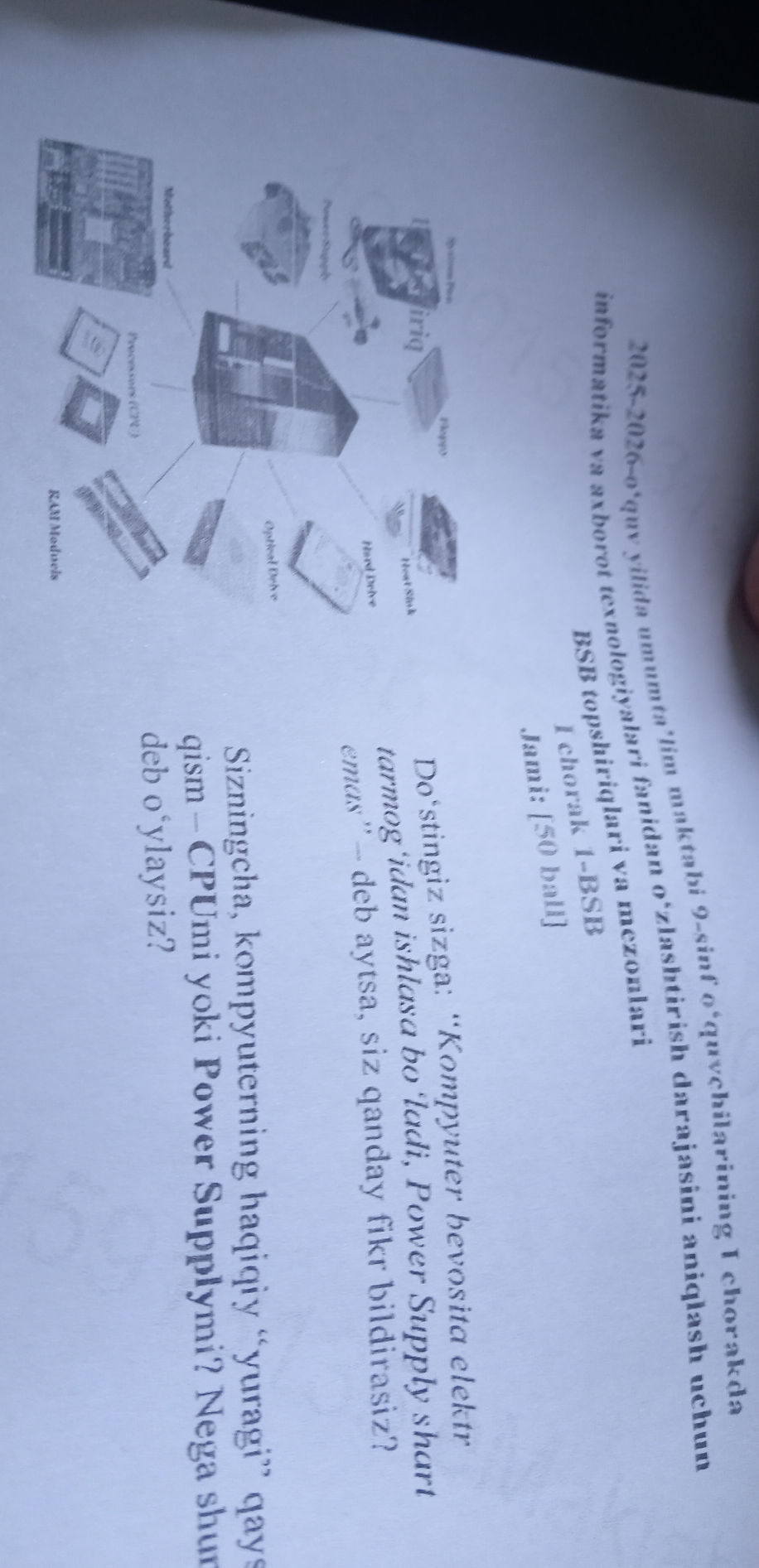 2025-2026-o'quv yilida umumta'lim maktabi | StudyX