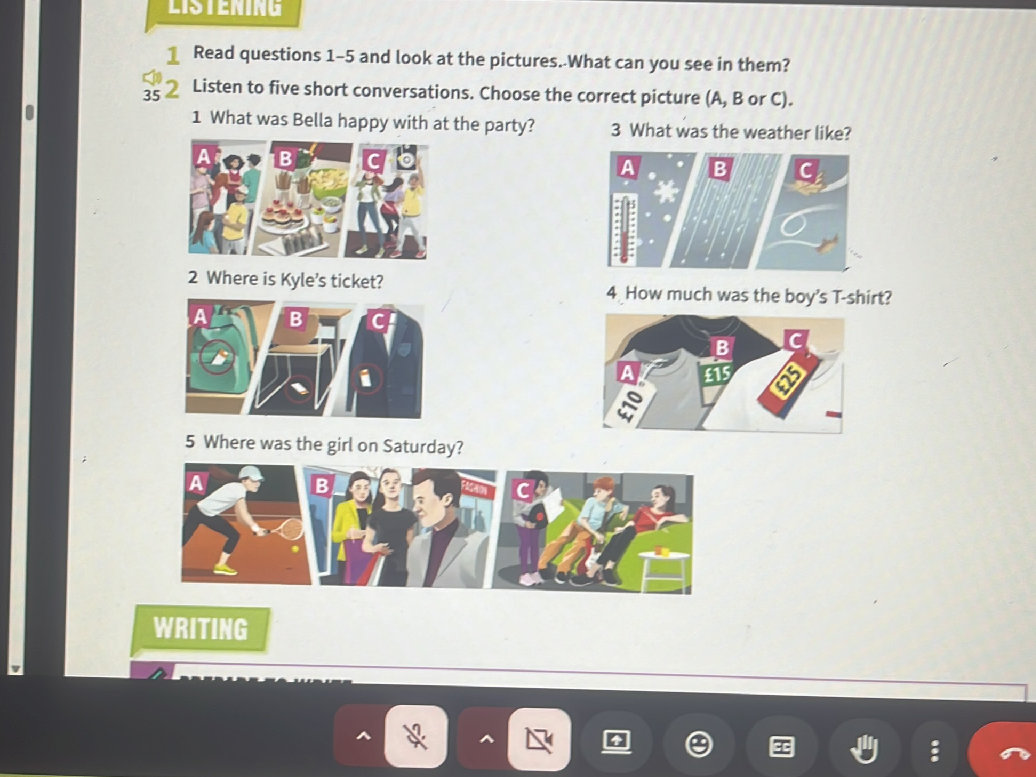 1 Read questions 1-5 and look at the | StudyX