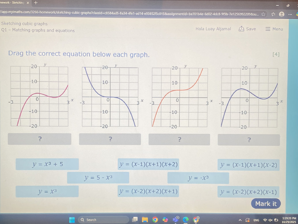 Sketching cubic graphs Q1 - Matching graphs | StudyX