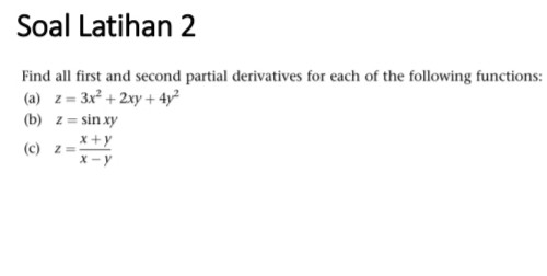 Find all first and second partial | StudyX