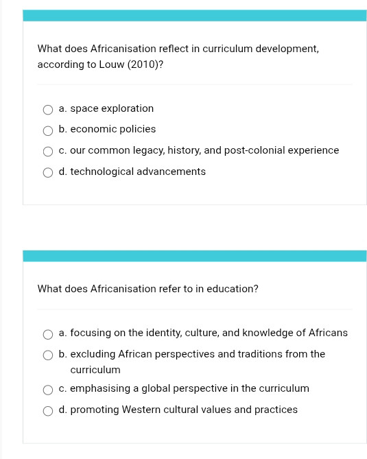 What does Africanisation reflect in