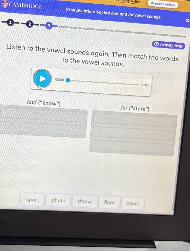 Pronunciation: Saying /oʊ/ and /ɔː/ vowel | StudyX
