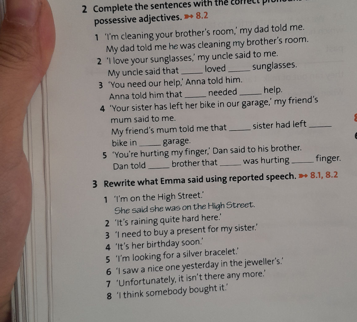 2 Complete the sentences with the correct | StudyX