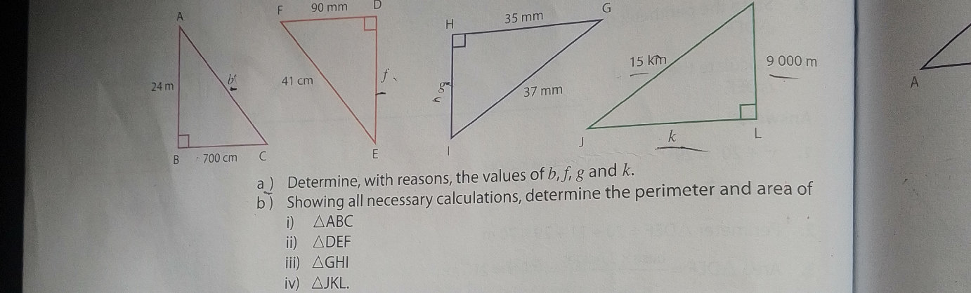 The image displays four right-angled | StudyX