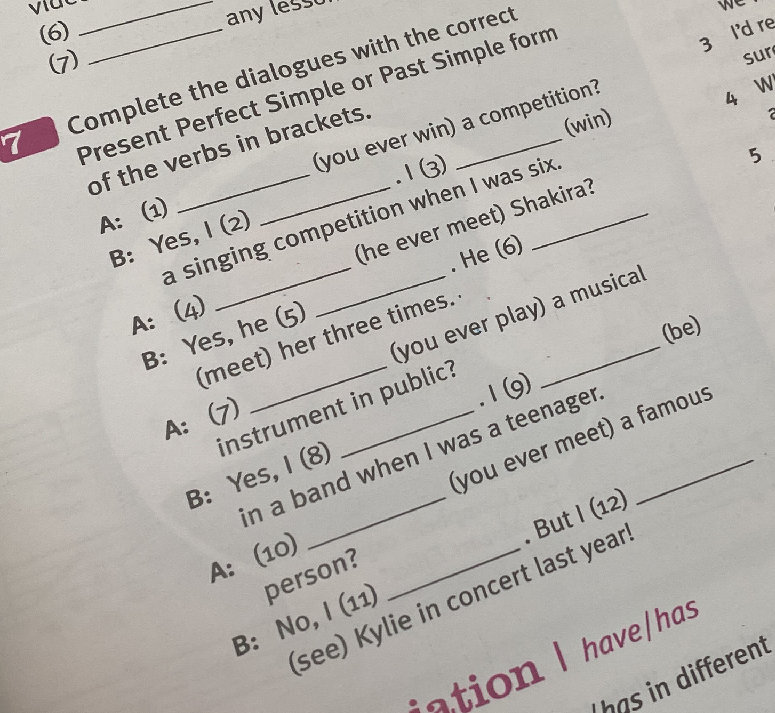 Complete the dialogues with the correct | StudyX