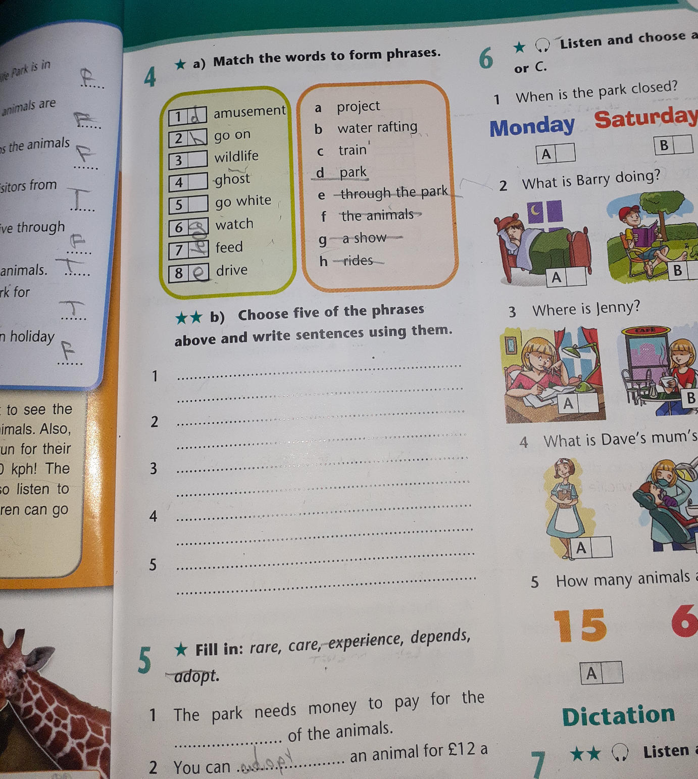 4 ★ a) Match the words to form phrases. | | StudyX