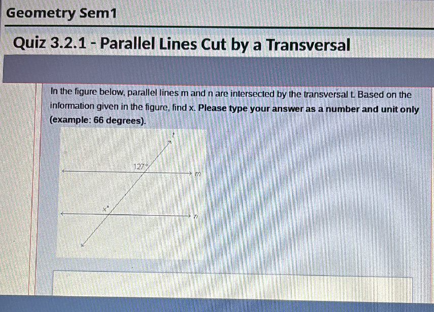 In the figure below, parallel lines $m$ and | StudyX