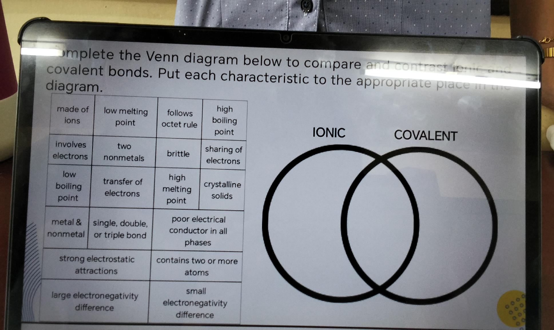 Complete the Venn diagram below to compare | StudyX