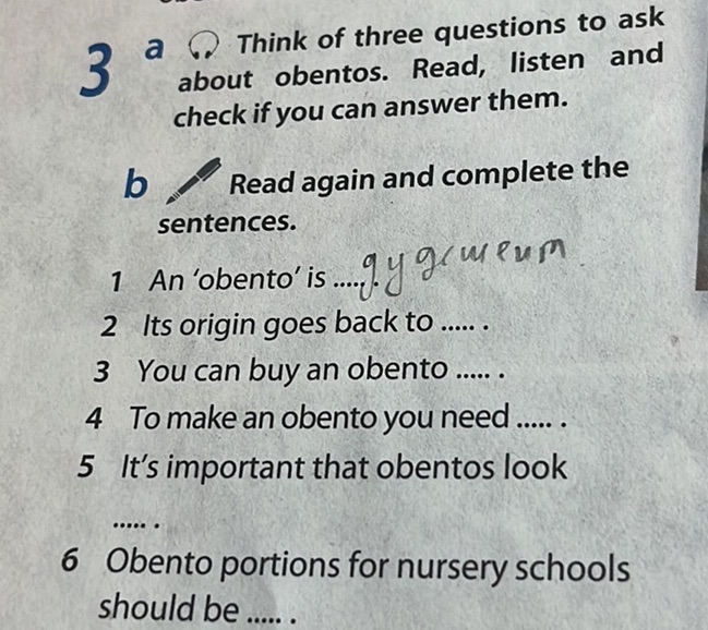 Read again and complete the sentences. 1 An | StudyX