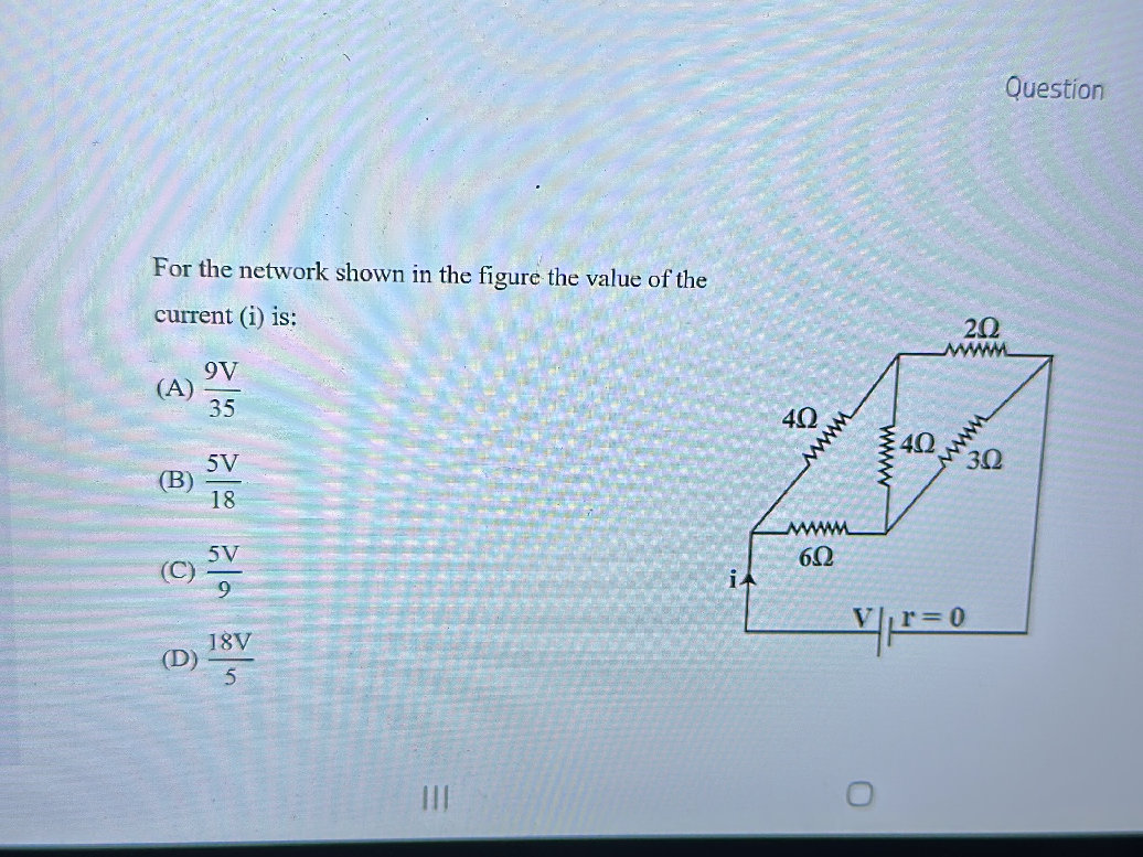 For the network shown in the figure the | StudyX