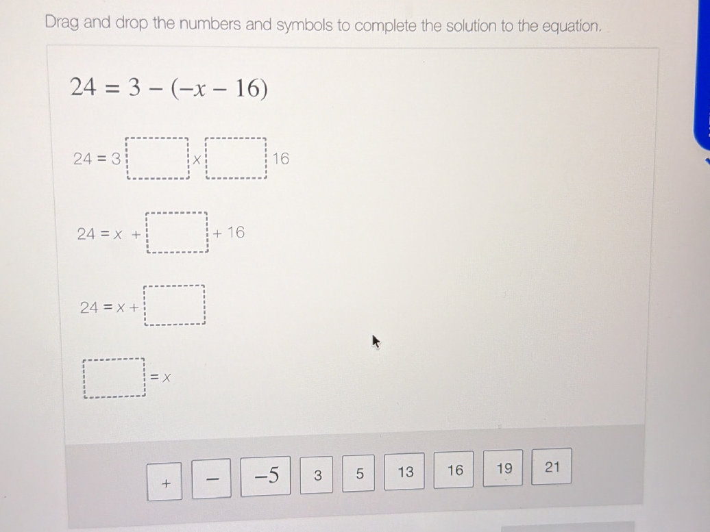 Drag and drop the numbers and symbols to | StudyX