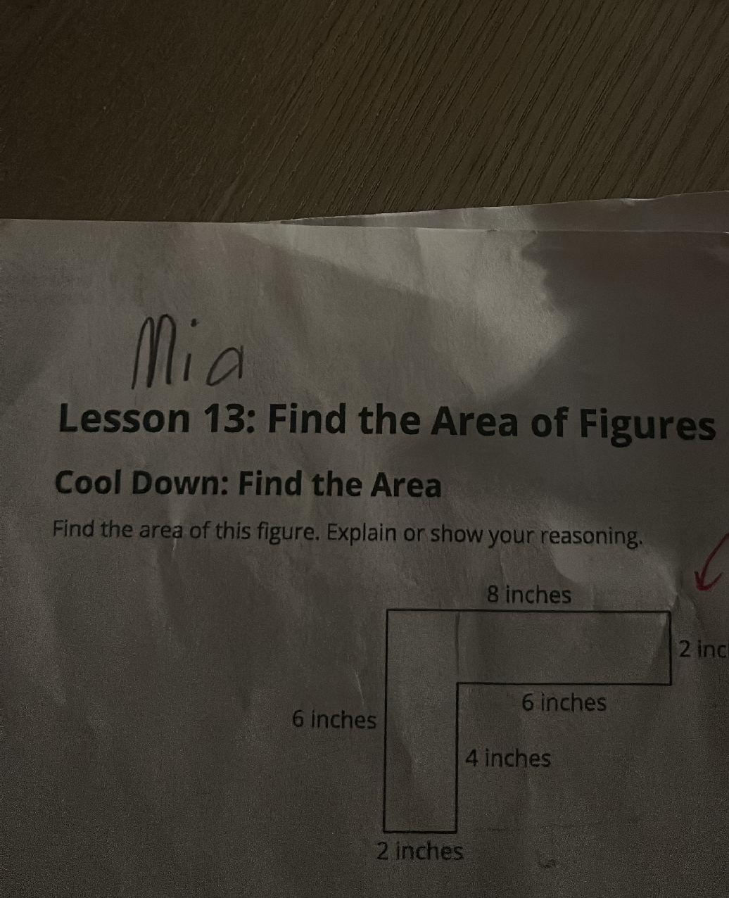 Find the area of this figure. Explain or | StudyX