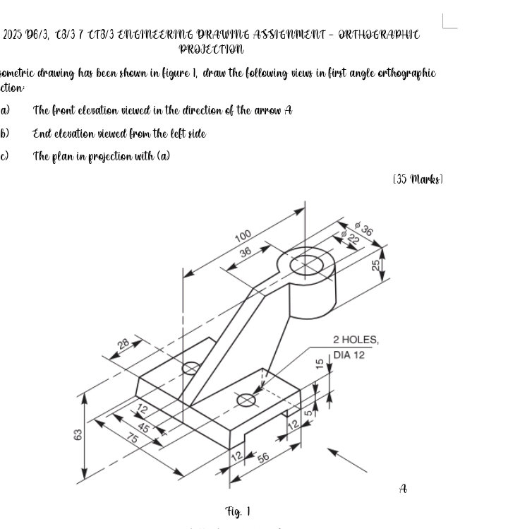 Isometric drawing has been shown in figure | StudyX