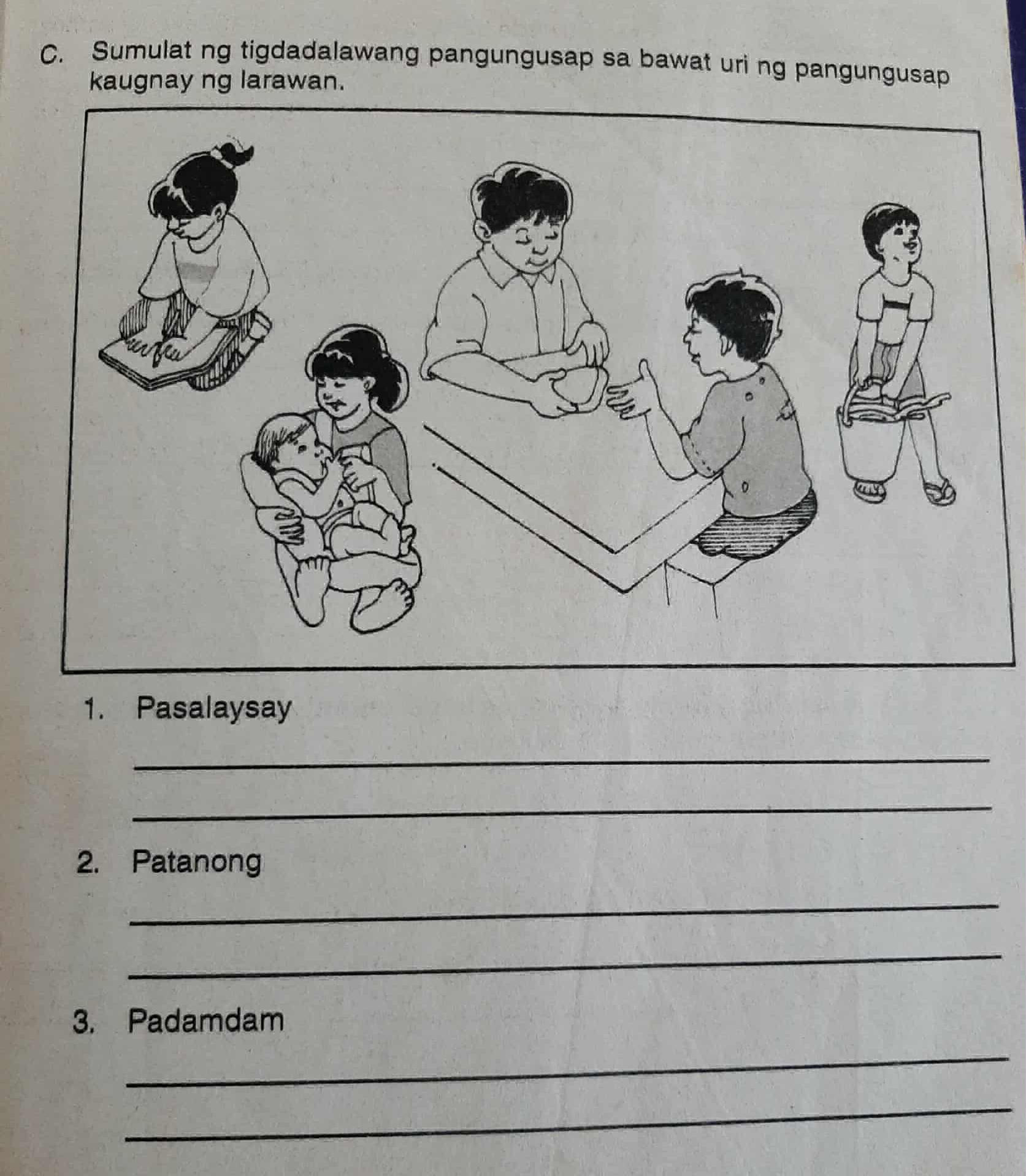 Sumulat ng tigdadalawang pangungusap sa | StudyX