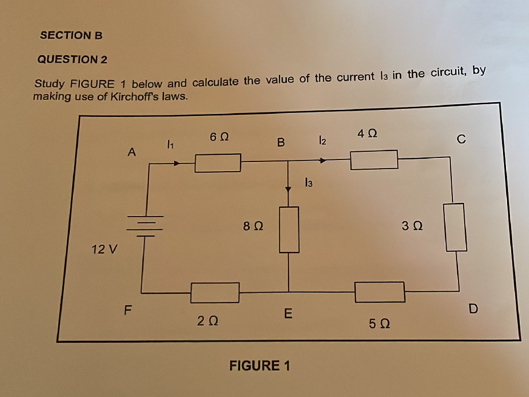 SECTION B QUESTION 2 Study FIGURE 1 below | StudyX