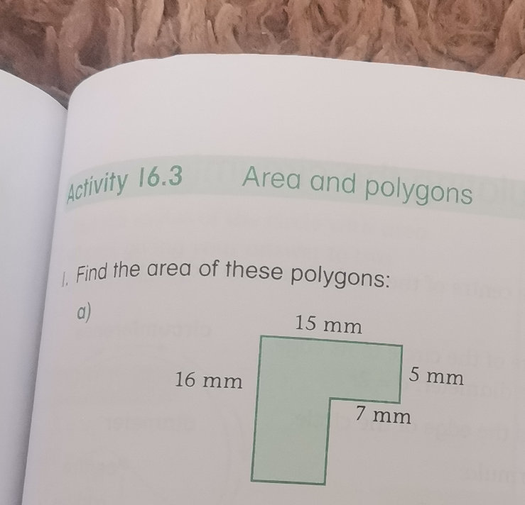 1. Find the area of these polygons: a) | StudyX