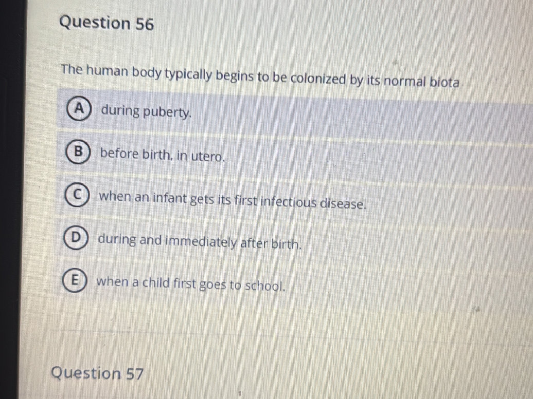 The human body typically begins to be | StudyX
