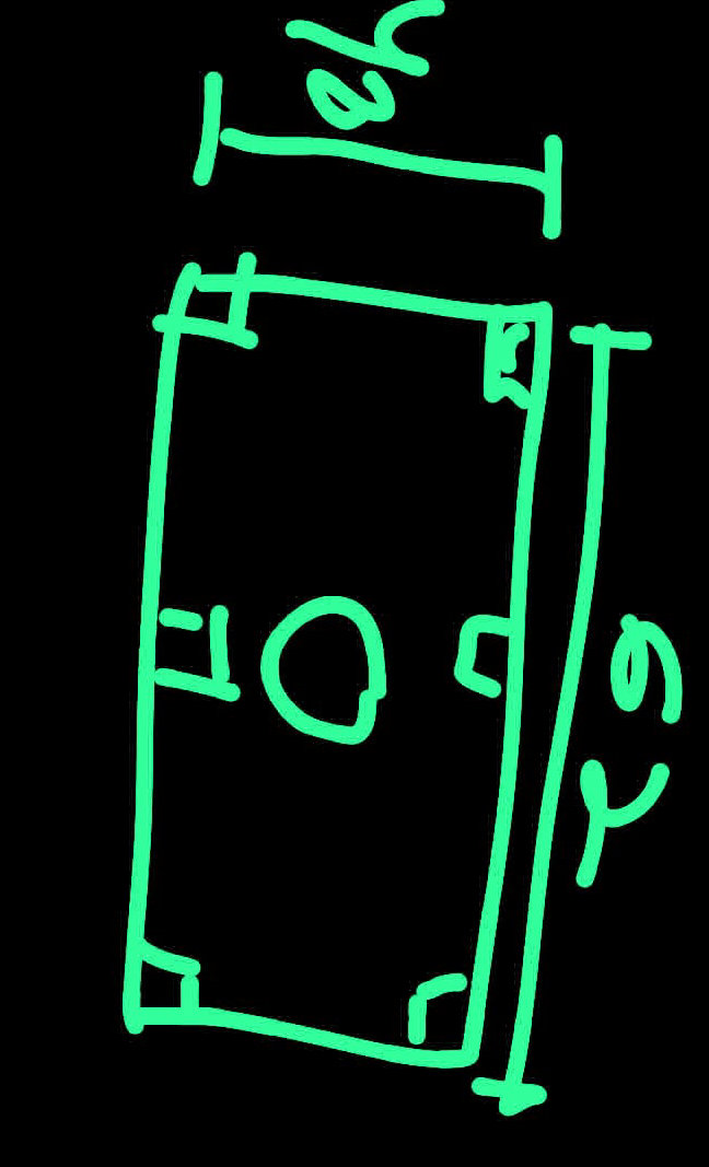 The image shows a rectangle with dimensions | StudyX