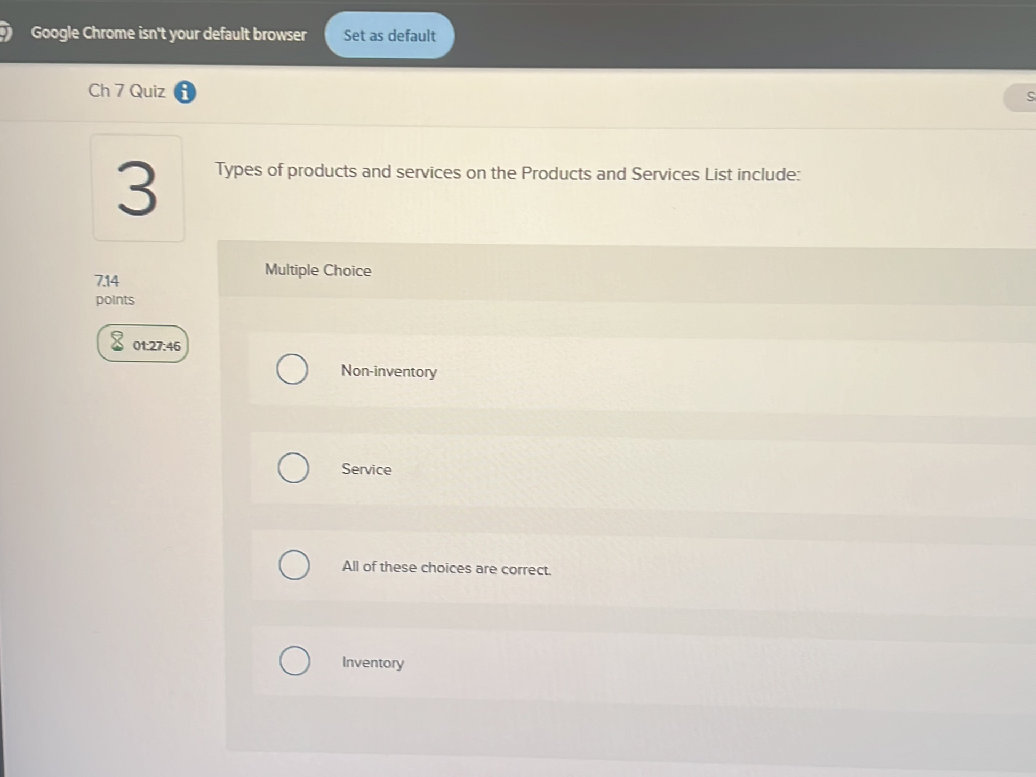 Types of products and services on the | StudyX