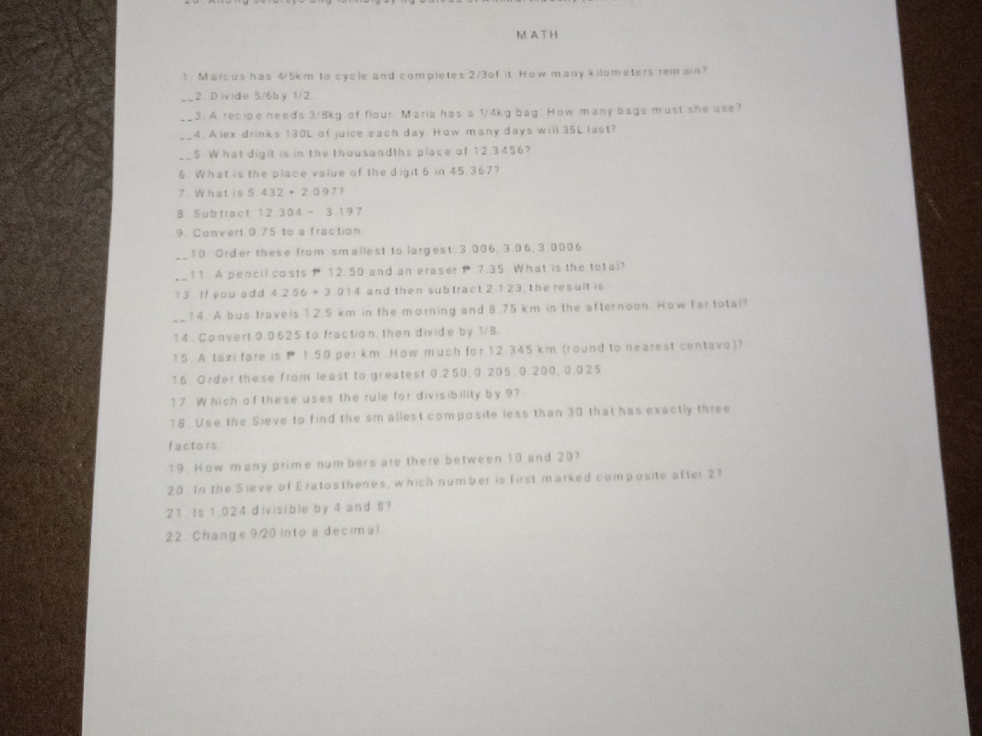 10. Order these from smallest to largest | StudyX