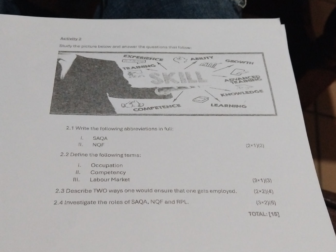 Activity 2 Study the picture below and | StudyX
