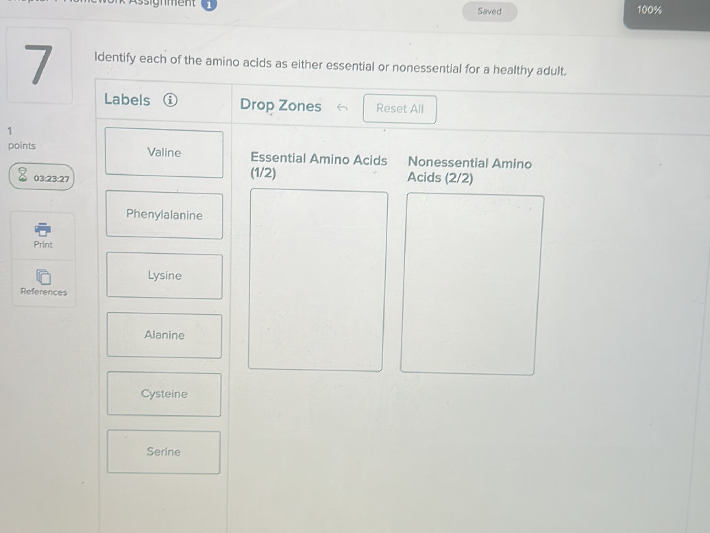 Identify each of the amino acids as either | StudyX