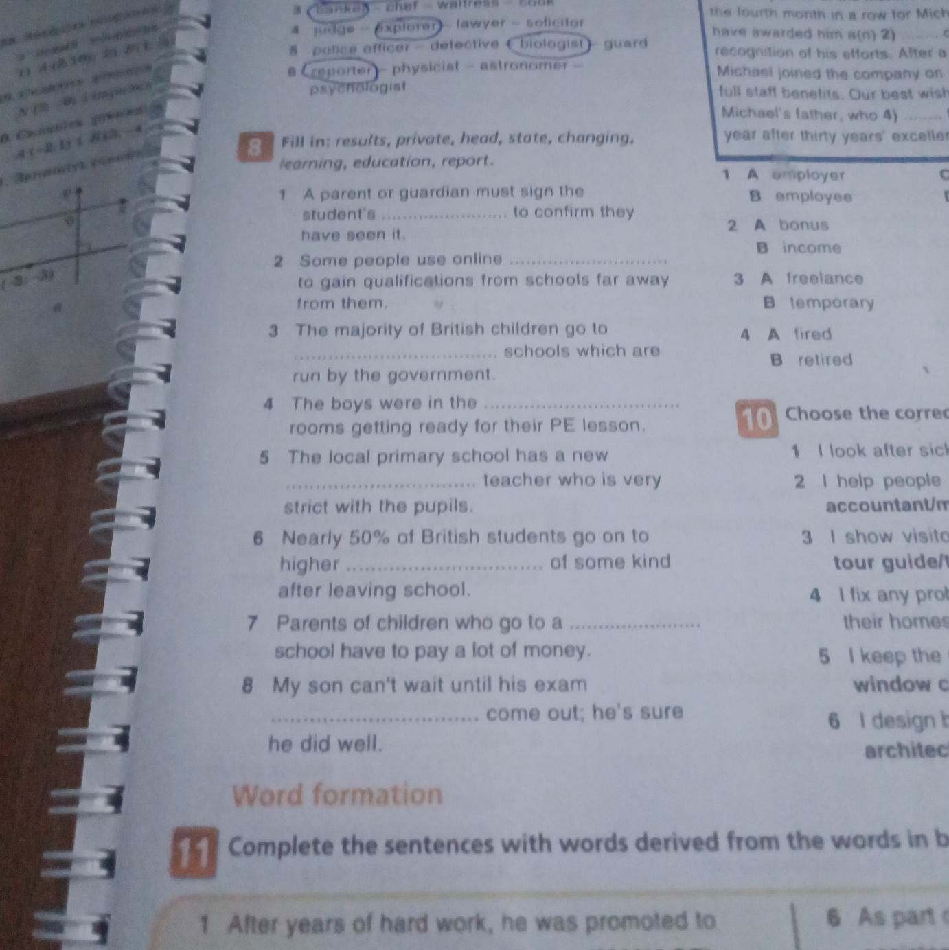 11 Complete the sentences with words derived | StudyX