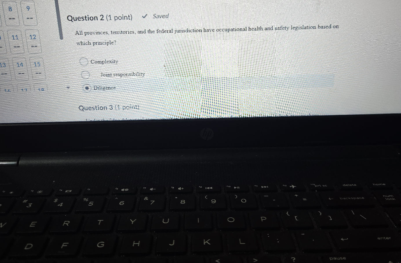 Question 2 (1 point) Saved All provinces, | StudyX