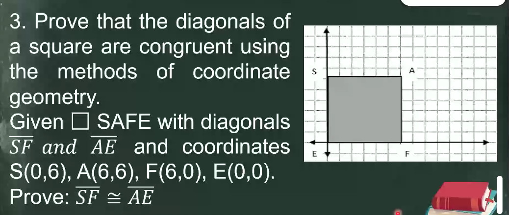 Chinese Diagonal Math 3. Prove that the diagonals of a square are | StudyX
