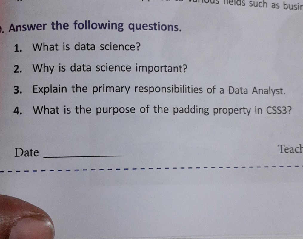Answer the following questions. 1. What is | StudyX