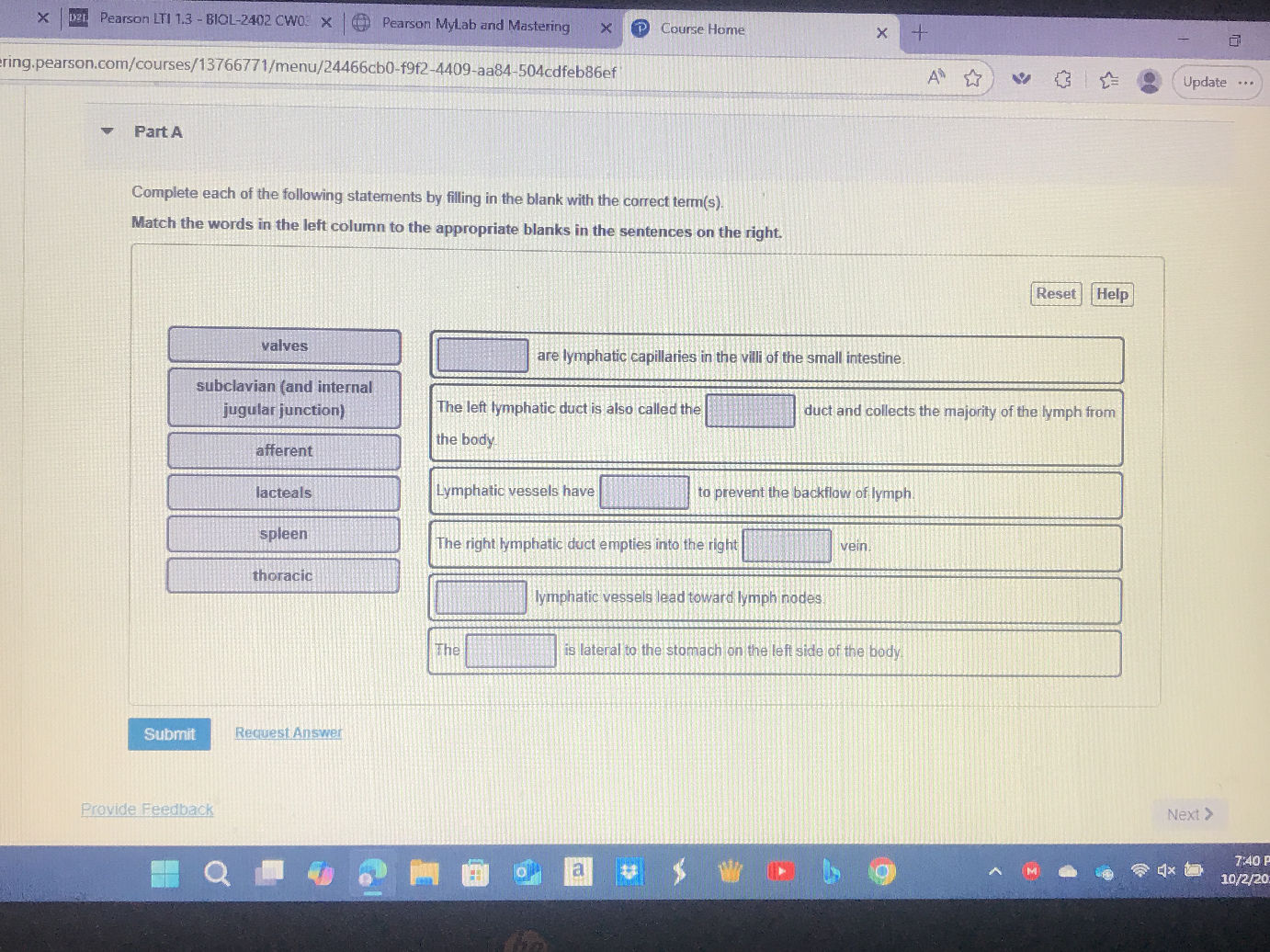 Complete each of the following statements by | StudyX