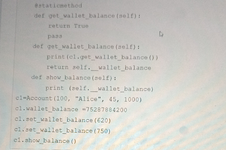 What is the output of the following Python | StudyX