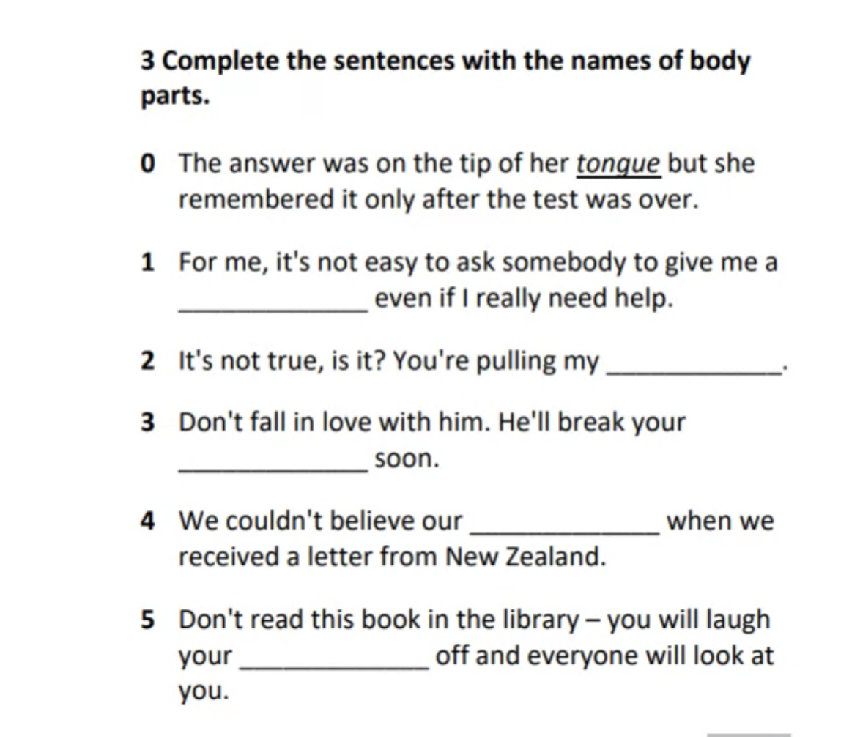 3 Complete the sentences with the names of | StudyX