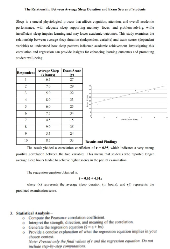3. Statistical Analysis - * Compute the | StudyX