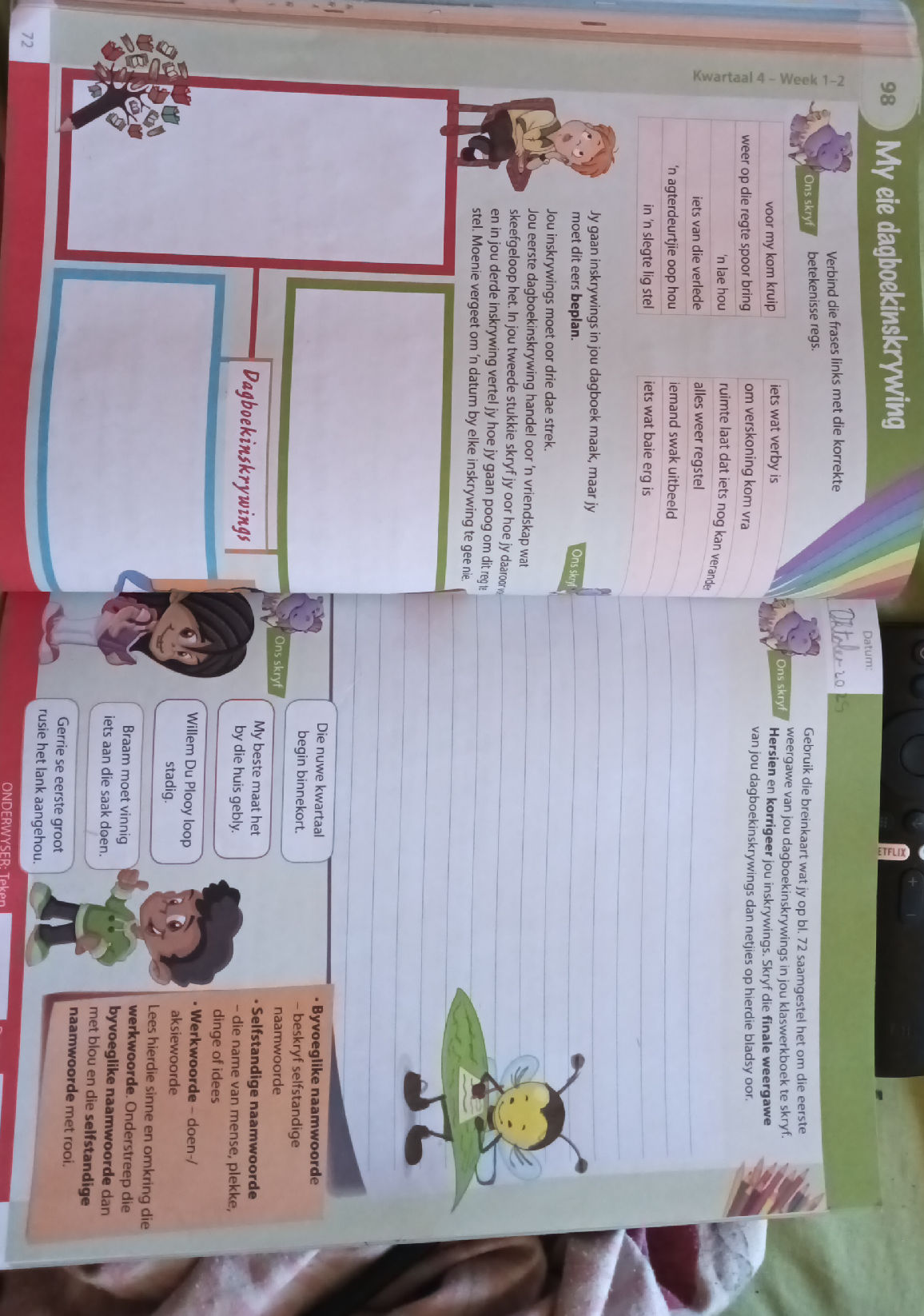 Diary Inskrywing My eie dagboekinskrywing **Ons skryf** | StudyX
