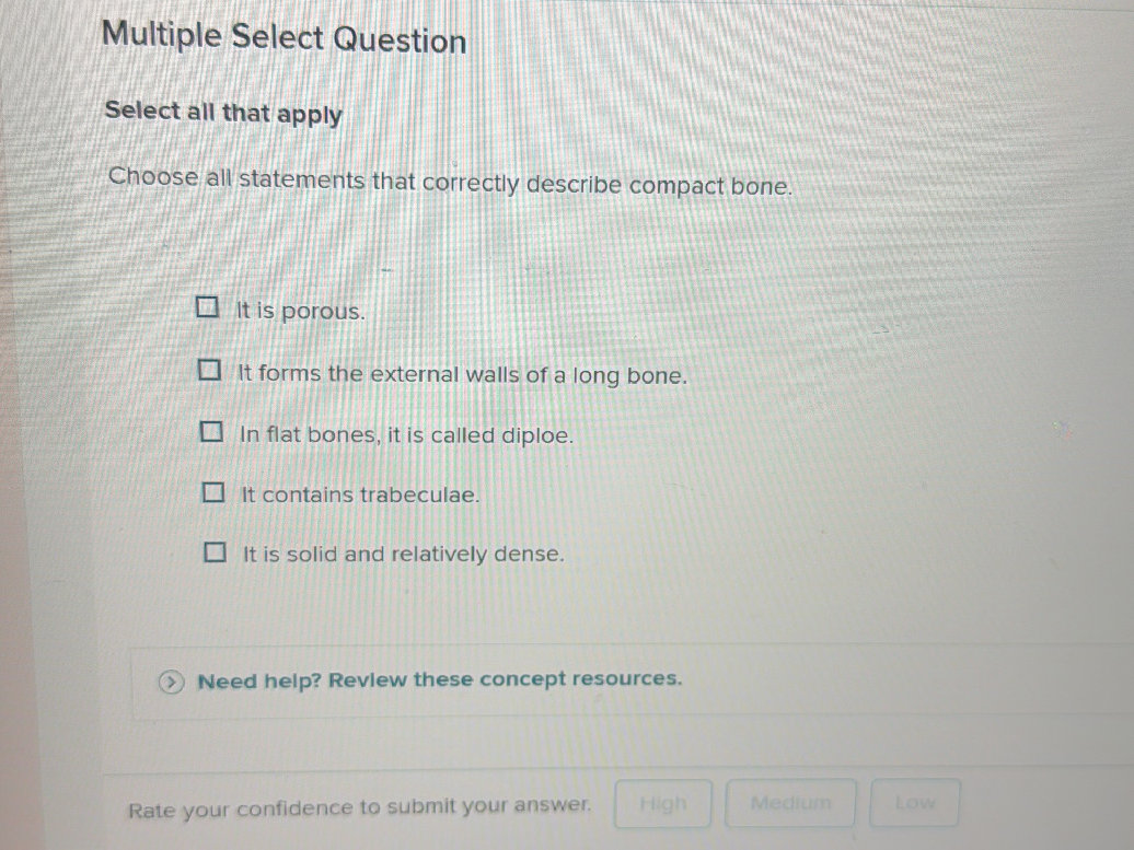 Multiple Select Question Select all that | StudyX