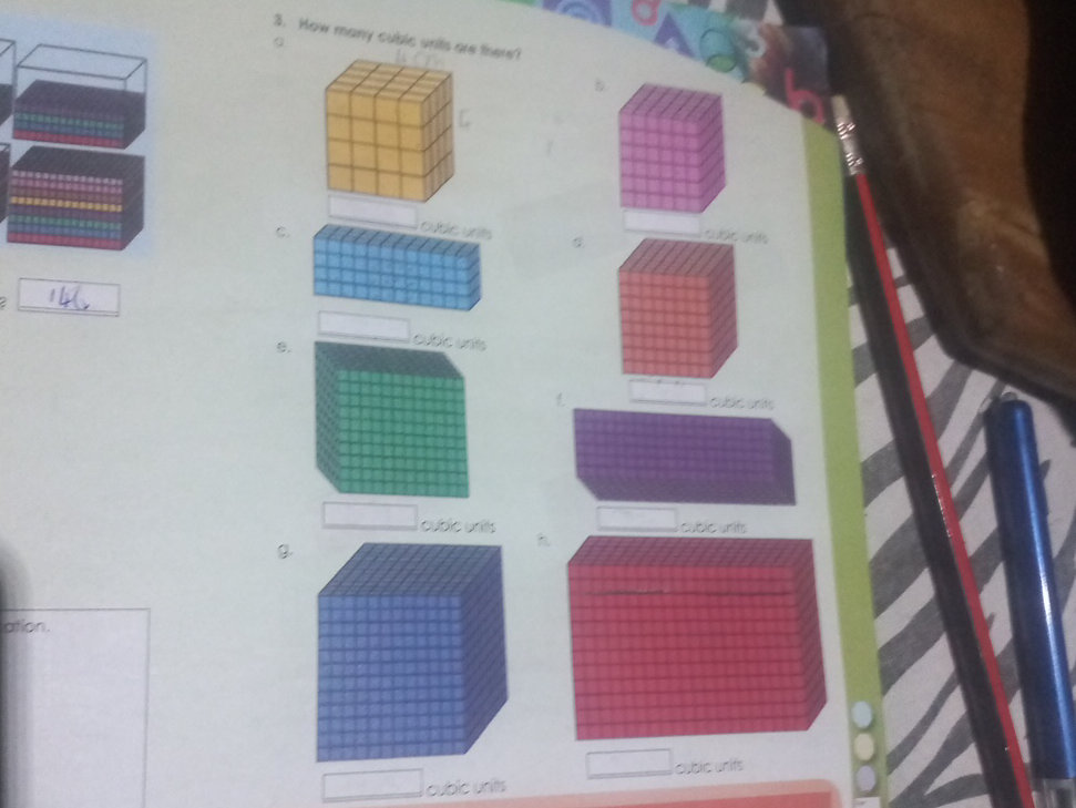 3. How many cubic units are there? a. | StudyX