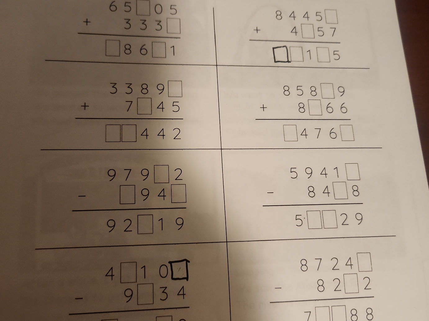 Fill in the missing digits in the following | StudyX