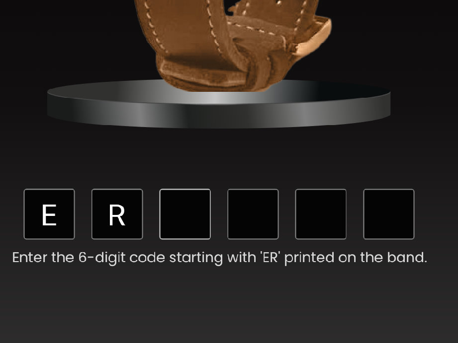 The image shows a prompt to enter a 6-digit