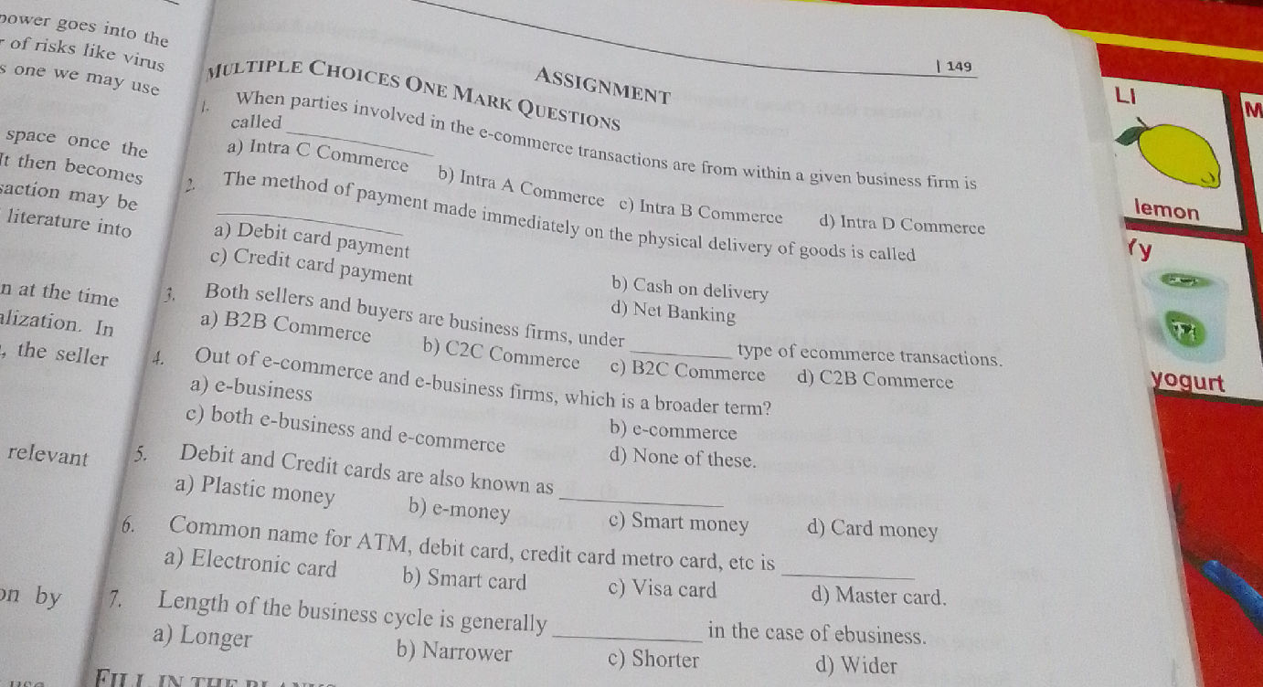 When parties involved in the e-commerce