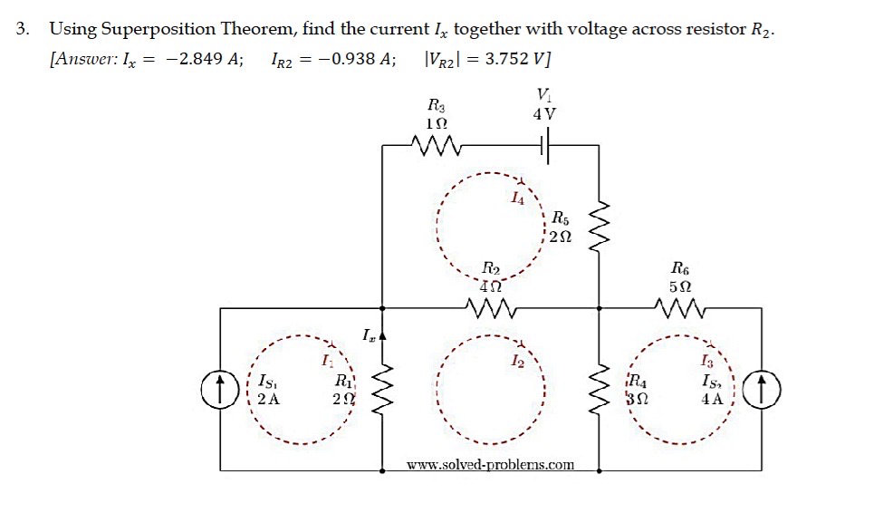 3. Using Superposition Theorem, find the | StudyX