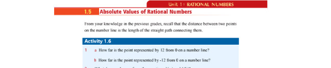 Unit 1: RATIONAL NUMBERS 1.5 Absolute | StudyX